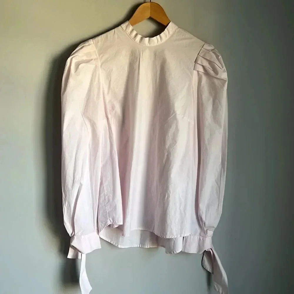 Free people high neck poplin shirt